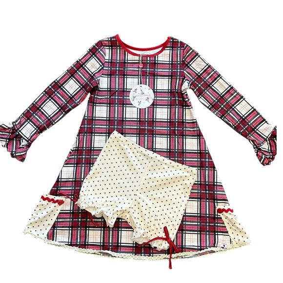 SweetHoney Girls Holiday Gown with Bloomers Size 8y NWT - Picture 1 of 7